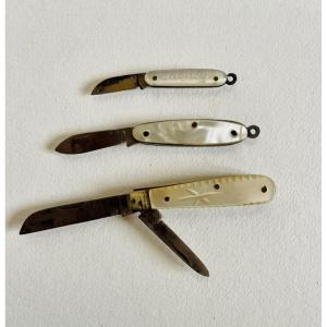 Three Pocket Knives 